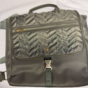 Isaac Mizrahi Olive Green Laptop Bag